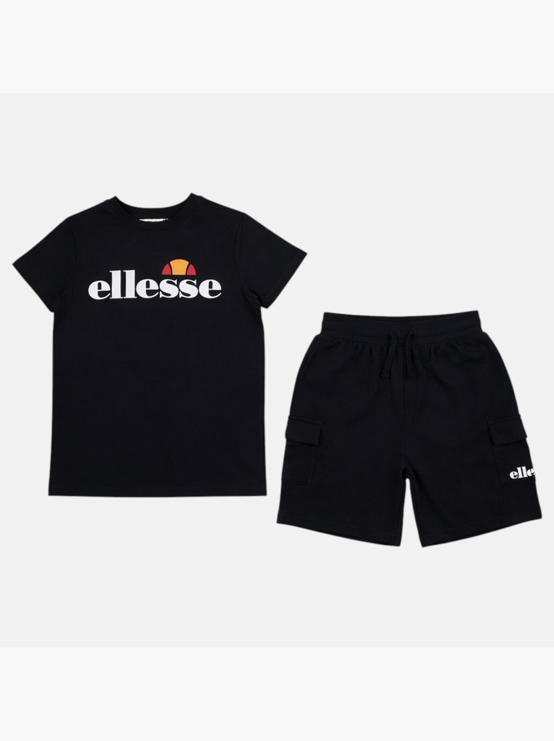 Ellesse - T-shirt manches courtes garçon et short Noir - Kiabi