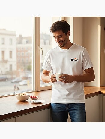 Ellesse - T-shirt manches courtes homme à imprimé