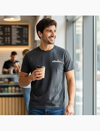 Ellesse - T-shirt manches courtes homme à imprimé