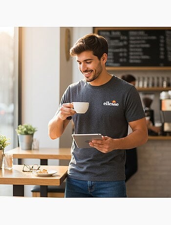 Ellesse - T-shirt manches courtes homme à imprimé