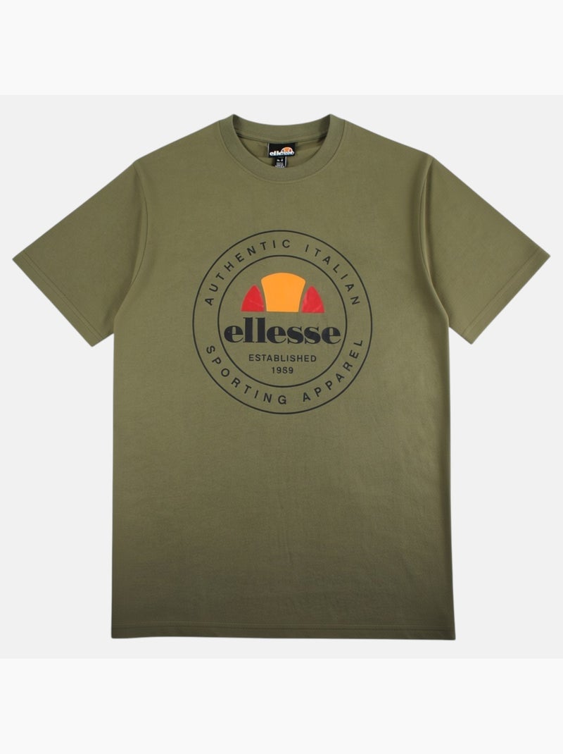 Ellesse - T-shirt manches courtes homme ? imprim? Kaki - Kiabi