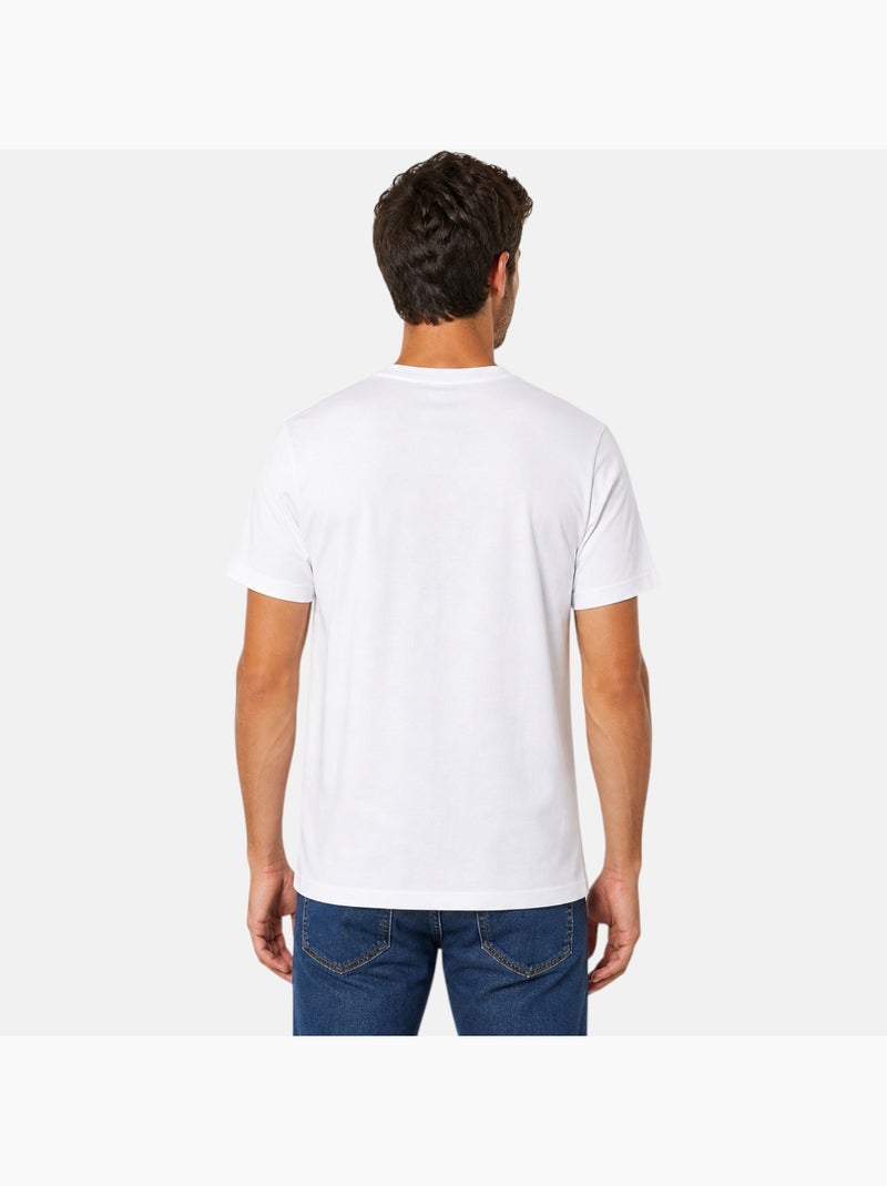 Ellesse - t-shirt manches courtes imprimé, col rond Blanc - Kiabi