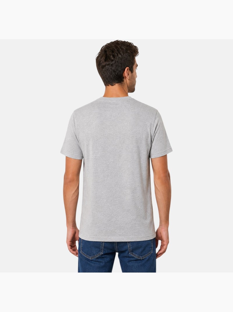 Ellesse - t-shirt manches courtes imprimé, col rond Gris - Kiabi