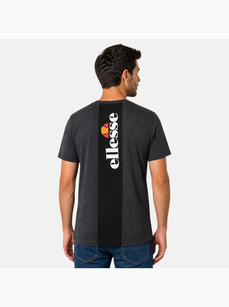 Ellesse - t-shirt manches courtes imprimé, col rond Gris - Kiabi