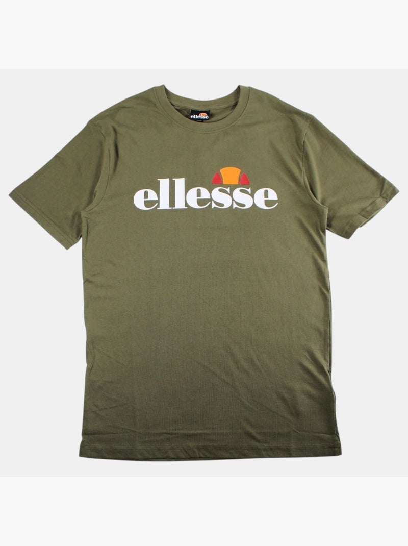 Ellesse - t-shirt manches courtes imprimé, col rond Kaki - Kiabi