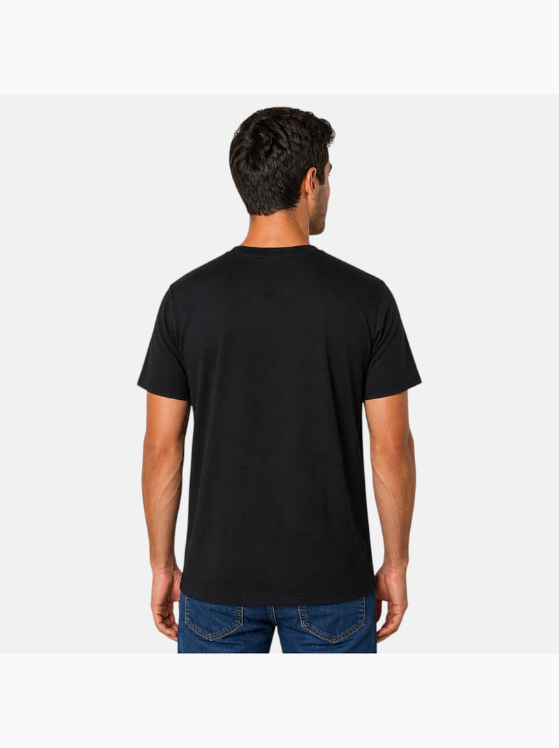 Ellesse - t-shirt manches courtes imprimé, col rond Noir - Kiabi