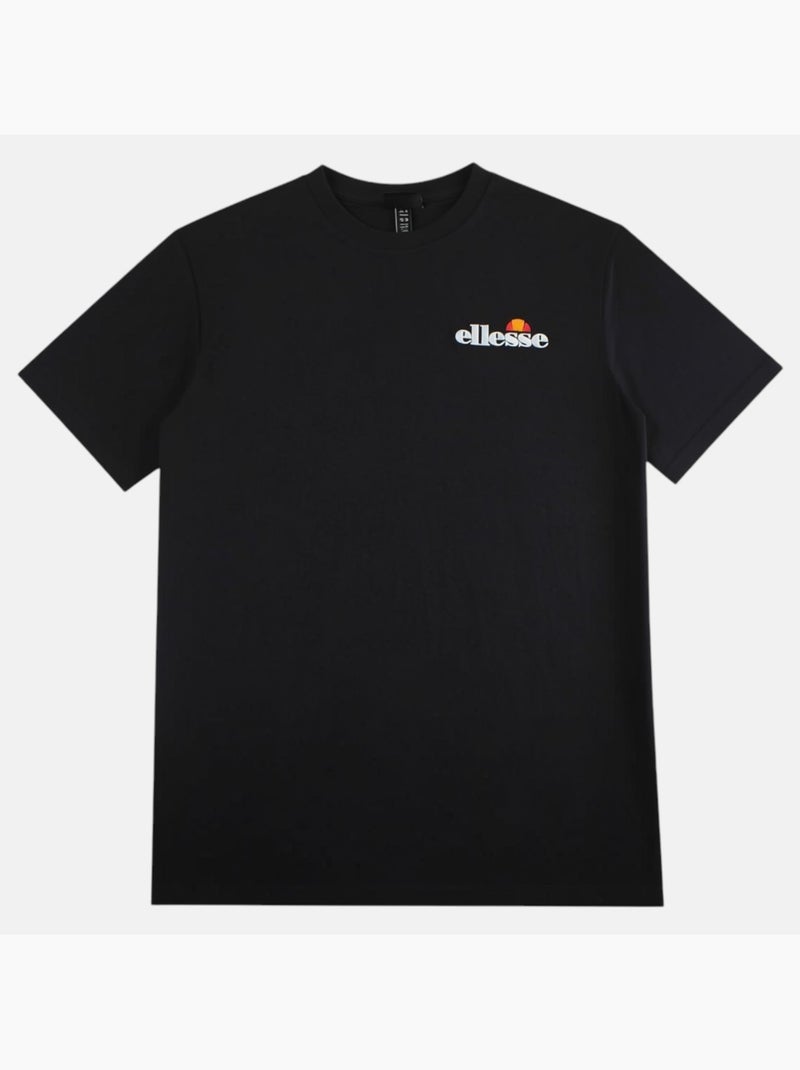 Ellesse - t-shirt manches courtes imprimé, col rond Noir - Kiabi