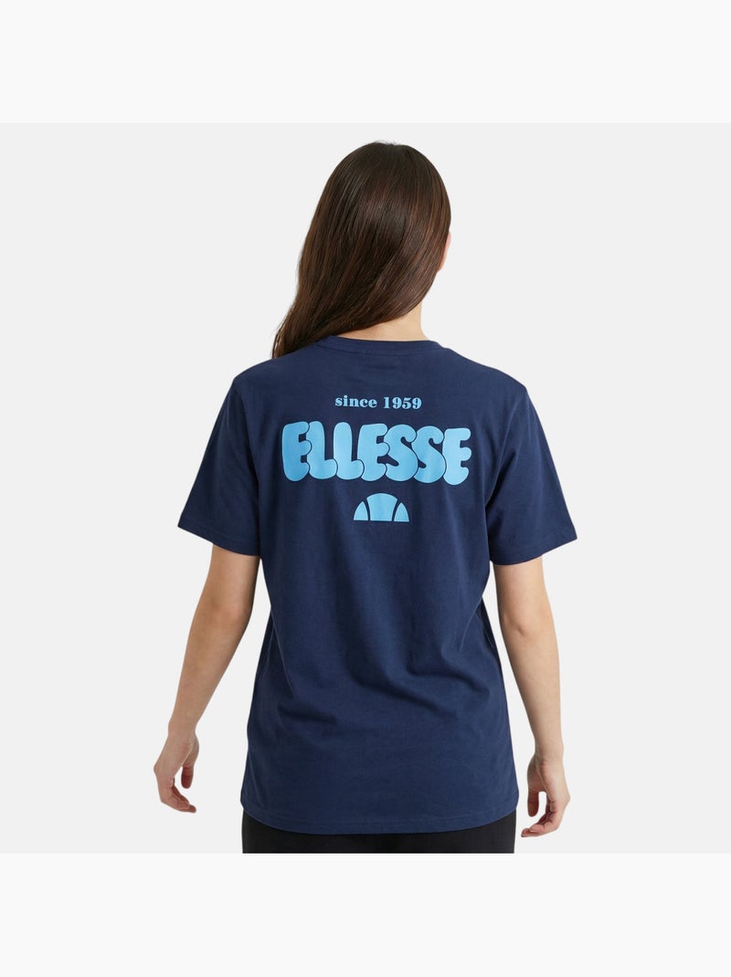 Ellesse - Tee shirt femme manches courtes Bleu marine - Kiabi