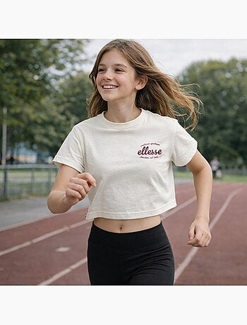 Ellesse - Top manches courtes Fille avec imprimé