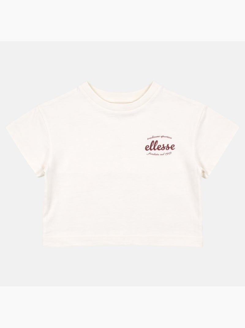 Ellesse - Top manches courtes Fille avec imprimé Blanc - Kiabi