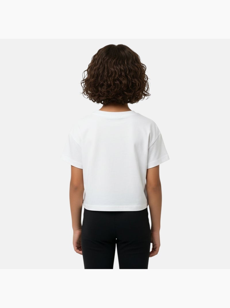 Ellesse - Top manches courtes Fille avec imprimé Blanc - Kiabi