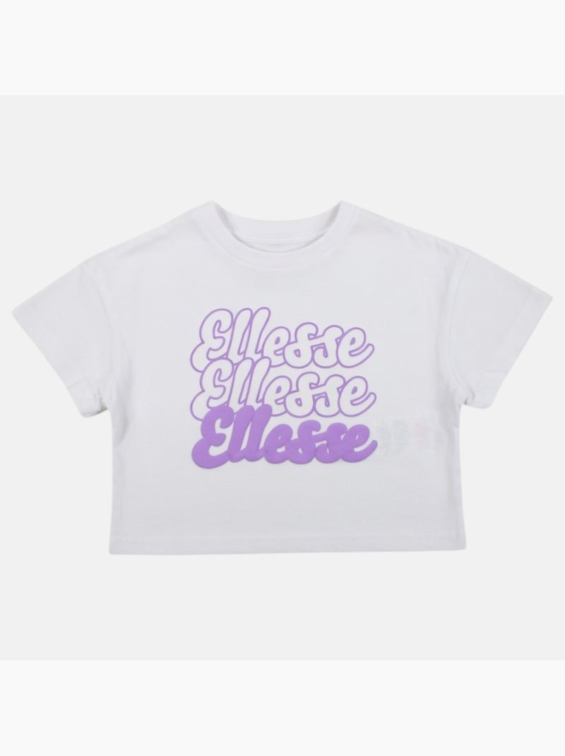 Ellesse - Top manches courtes Fille avec imprimé Blanc - Kiabi