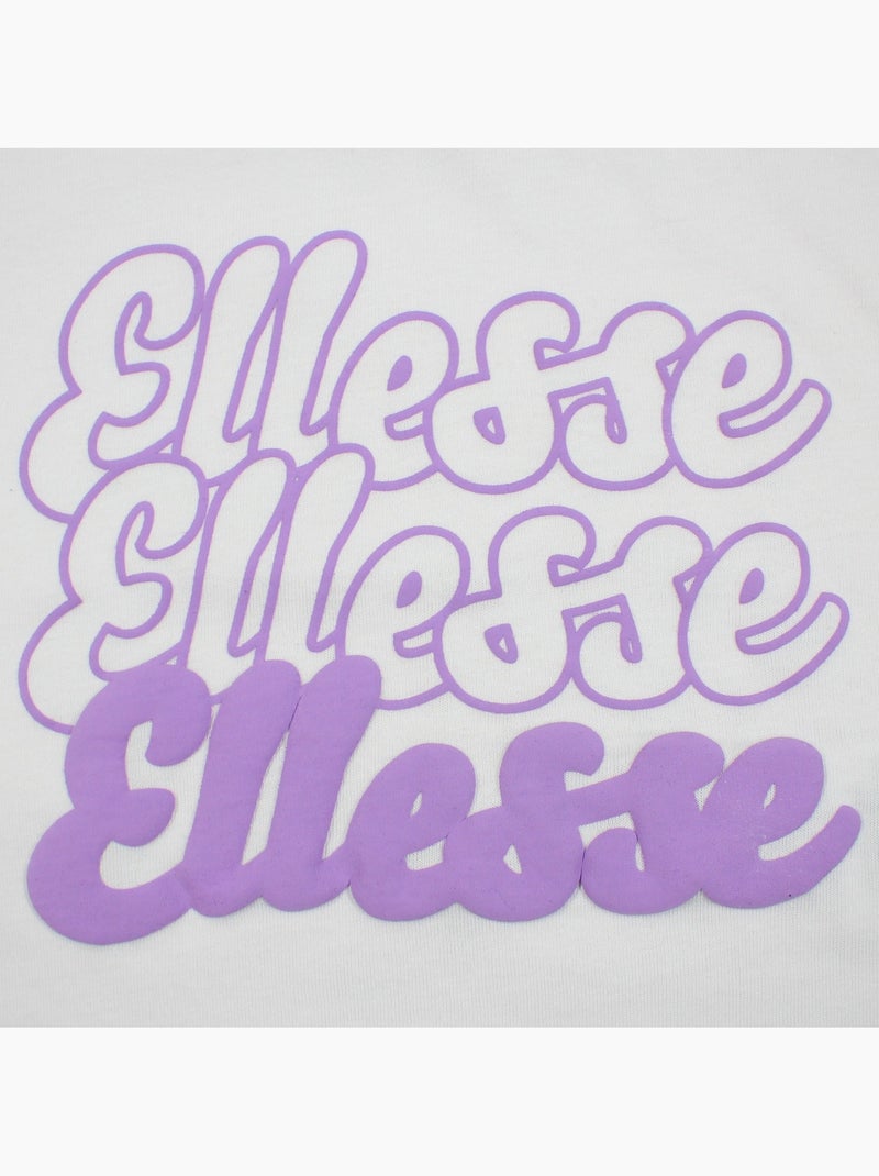 Ellesse - Top manches courtes Fille avec imprimé Blanc - Kiabi