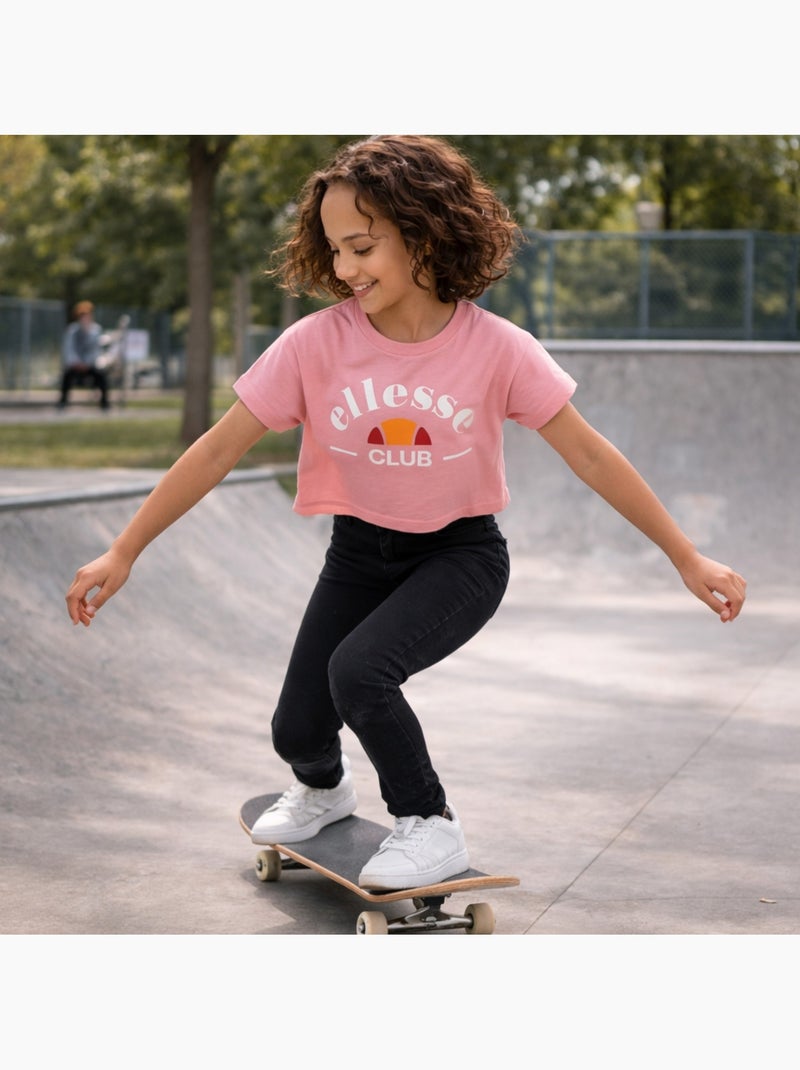 Ellesse - Top manches courtes Fille avec imprimé Rose - Kiabi