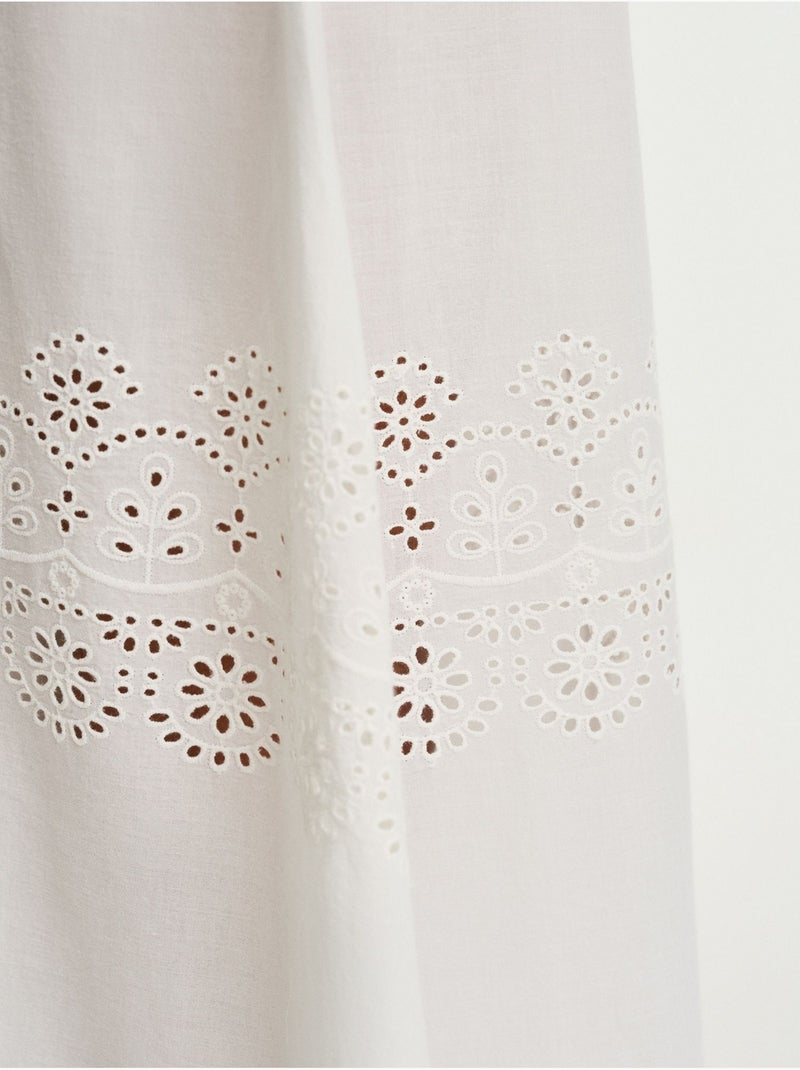 Elliot pantalon fleuri penti Blanc - Kiabi
