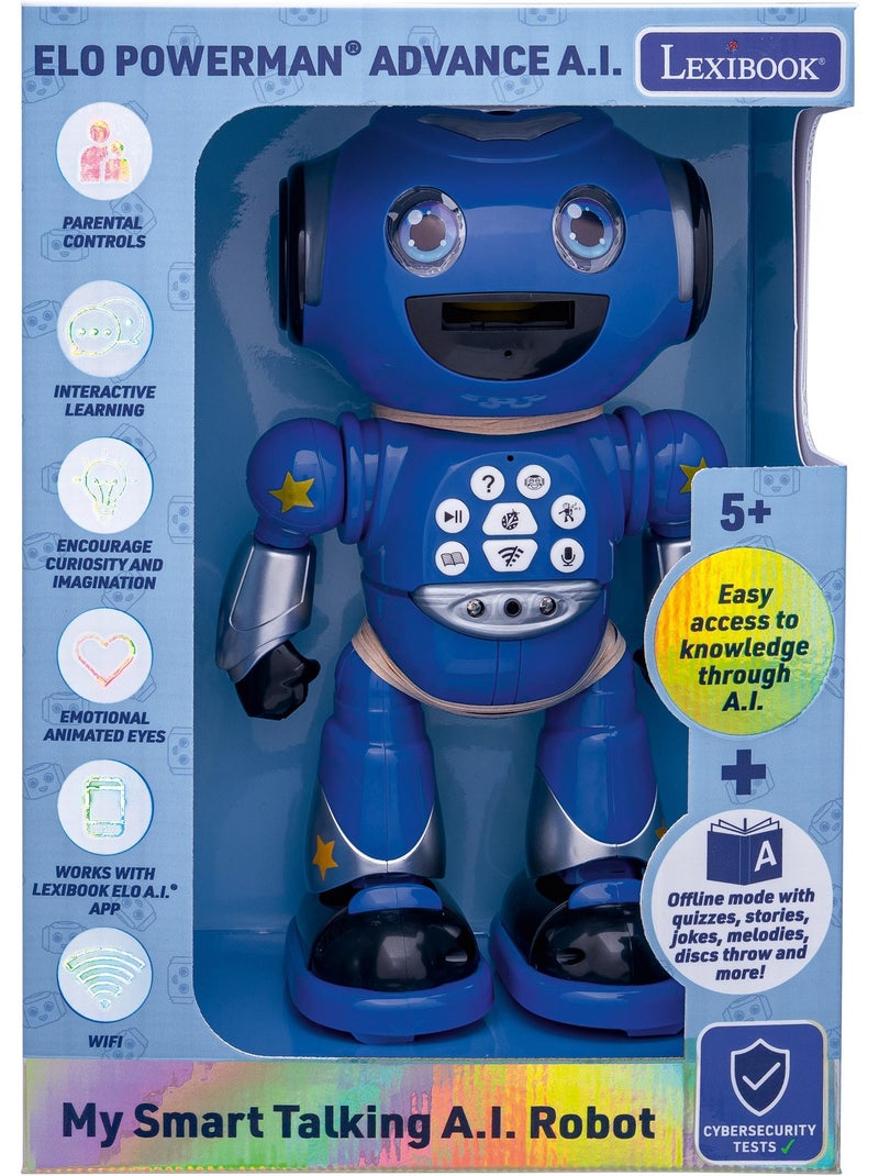 Elo powerman® advance a.i. – mon robot parlant à intelligence artificielle en anglais Bleu - Kiabi