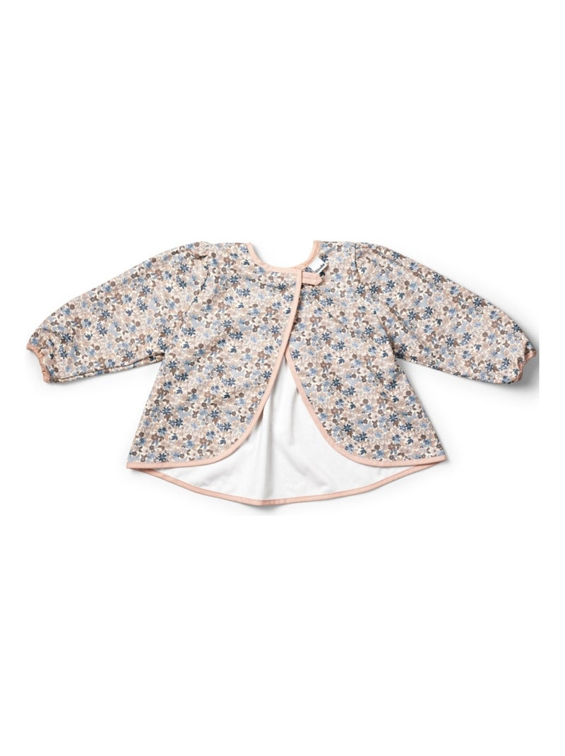 Elodie Details - Bavoir à manches longues Blue Garden Rose - Kiabi