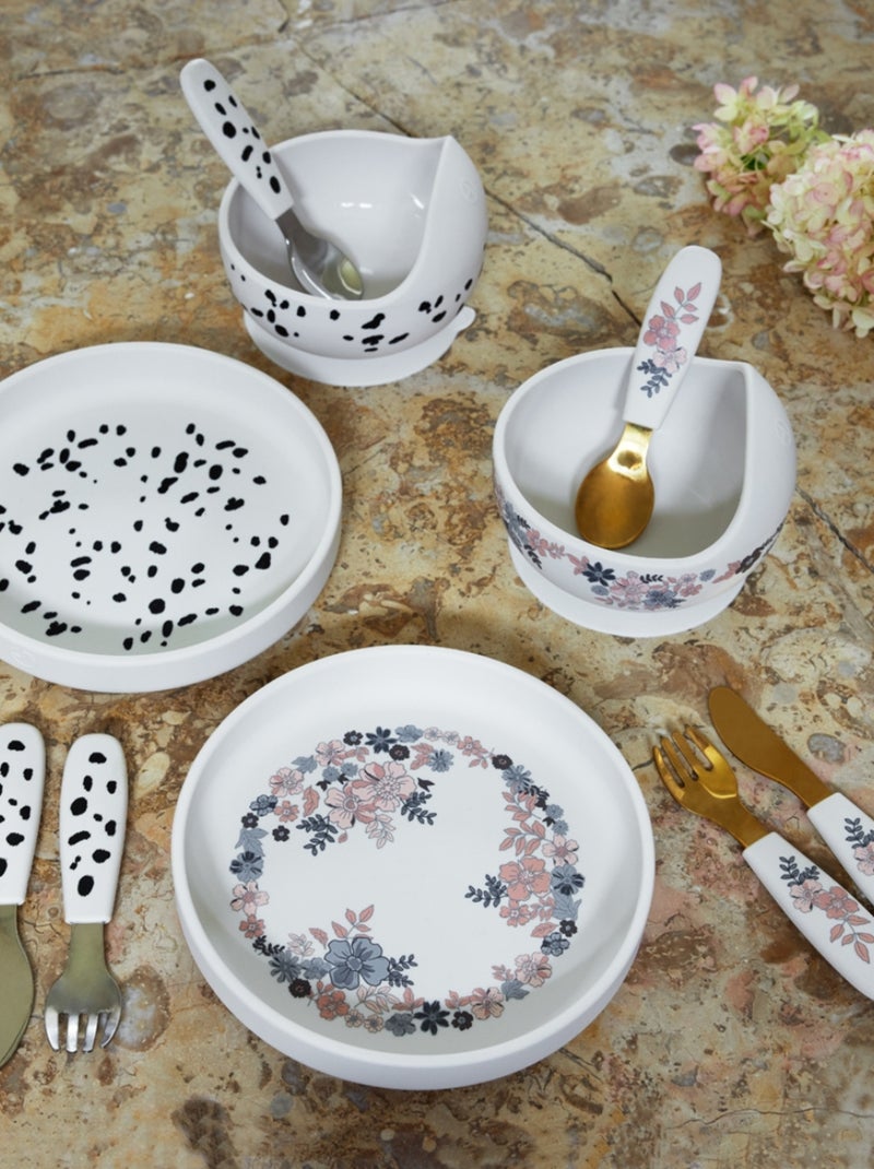 Elodie details - set assiette et couverts Rose - Kiabi