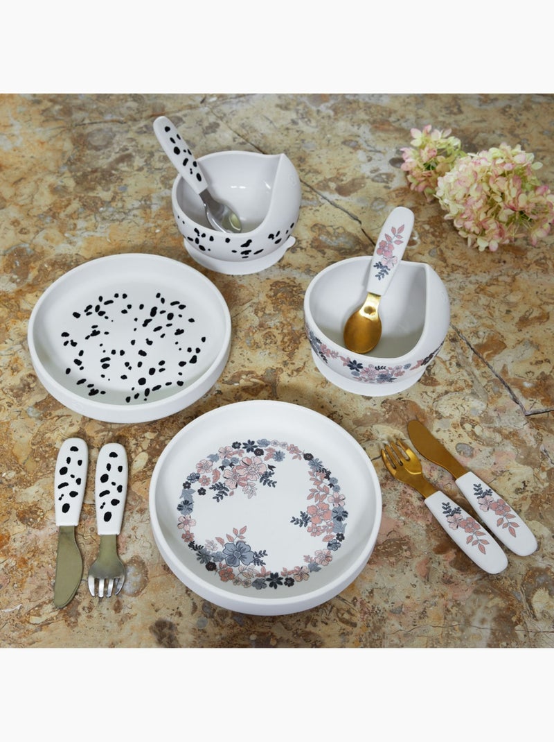 Elodie details - set assiette et couverts Rose - Kiabi