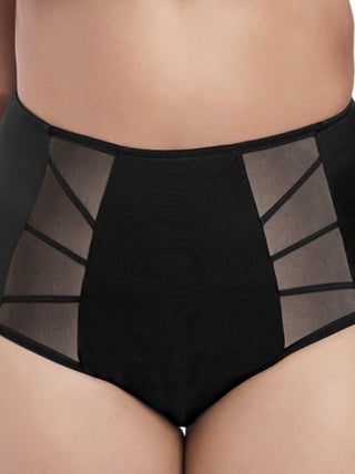 Elomi - Culotte haute grande taille avec empiècements transparents Sachi