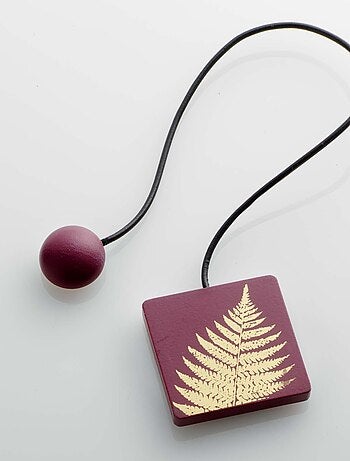 1 Embrasse aimantee Lisette or bordeaux