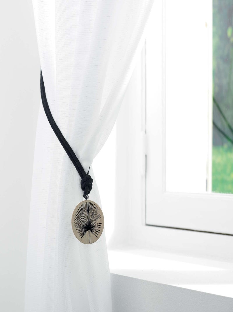 Embrasse bois Ethnic Teaki Noir - Kiabi