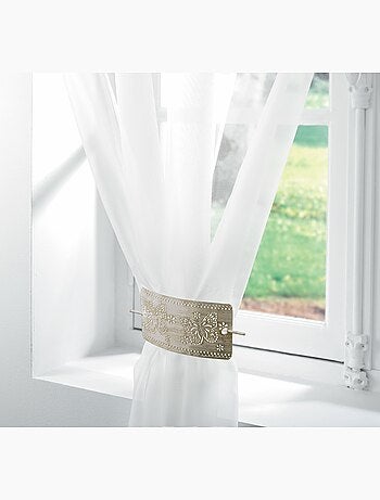 Embrasse Bicolore Papillon Gris argent