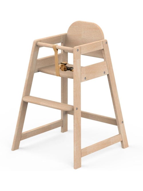 Emma Chaise haute empilable en bois - Kiabi