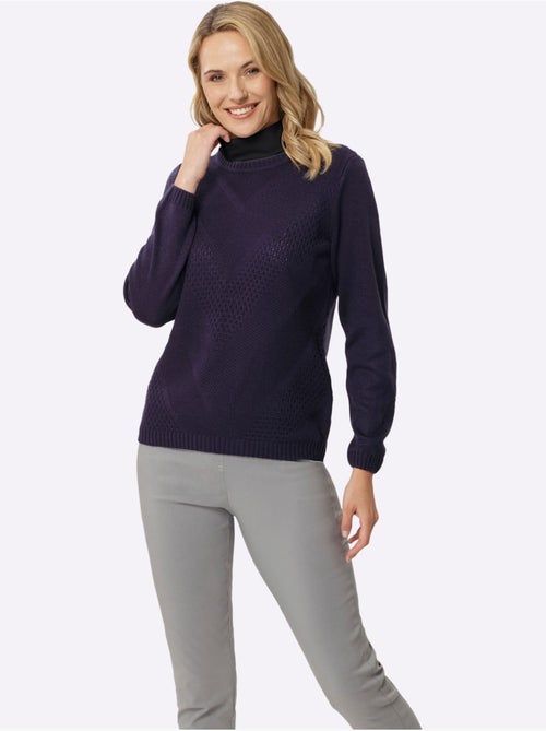 Empiècement col roulé avec manches longues en jersey fin - taille standard - moda vilona - Kiabi Empiècement col roulé avec manches longues en jersey fin - taille standard - moda vilona - Kiabi