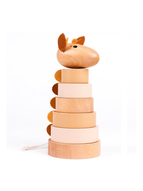 Empilable en bois Girafe Léonie - Kiabi