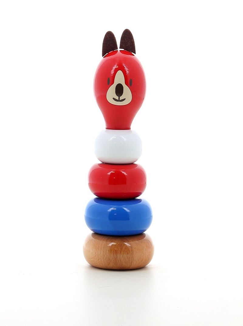 Empilable Lucien le chien Rouge - Kiabi