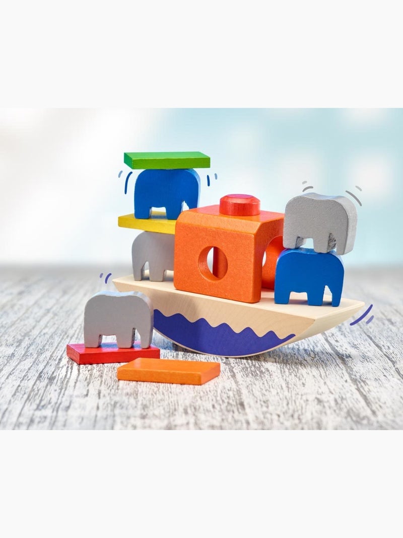 Empil'eléphants jeu d'équilibre Bleu - Kiabi
