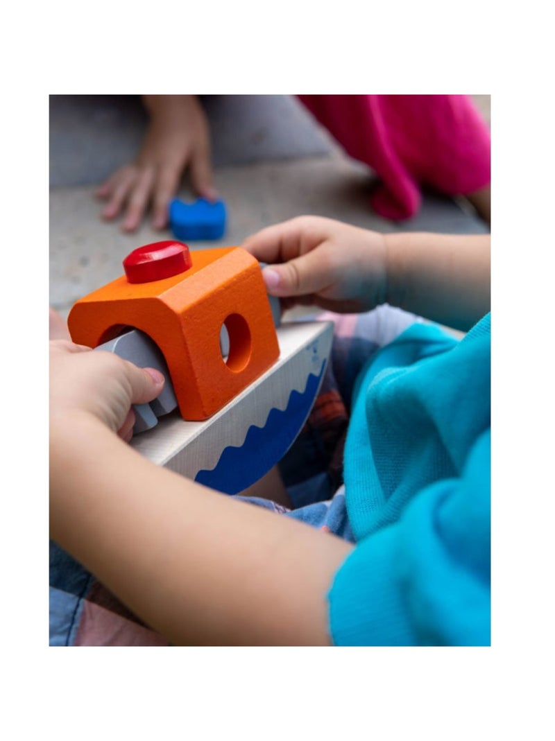 Empil'eléphants jeu d'équilibre Bleu - Kiabi