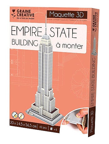 Empire state building maquette 3d