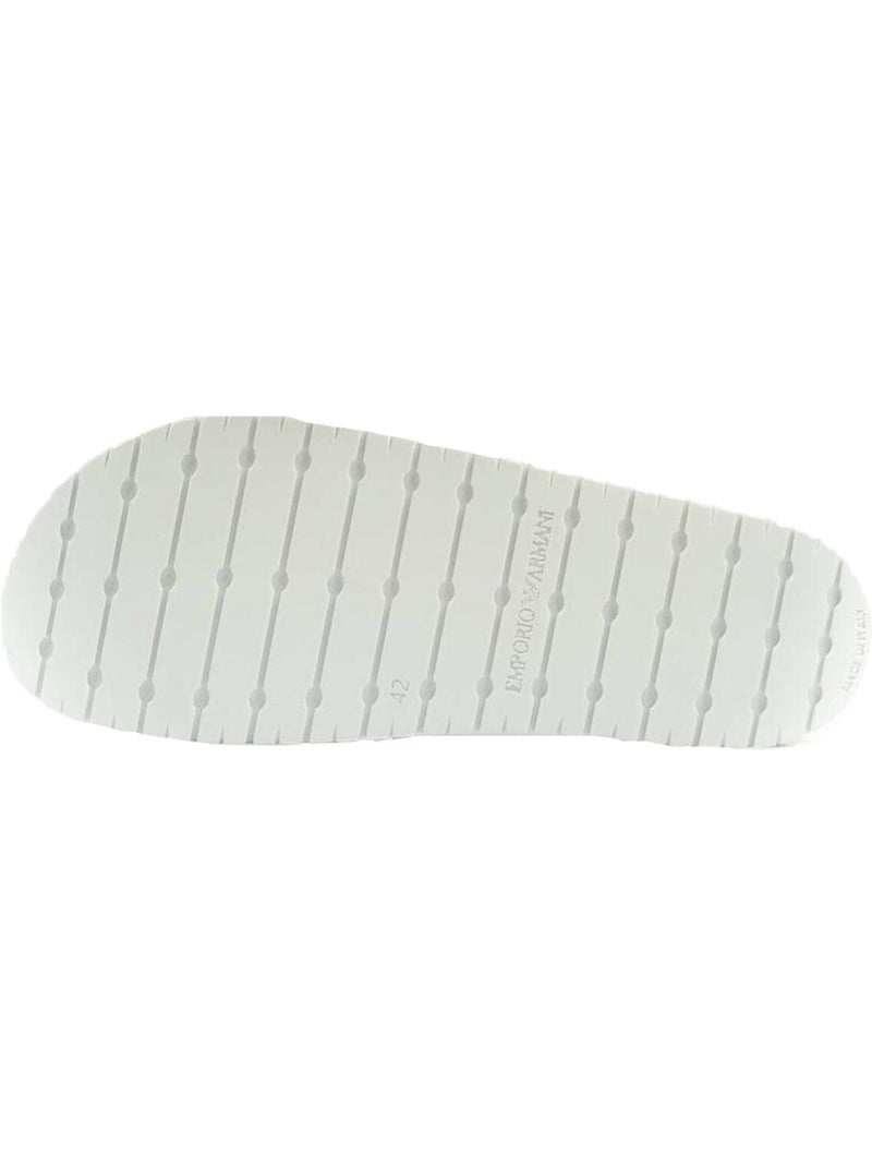 Emporio Armani - Claquettes Blanc Noir - Kiabi
