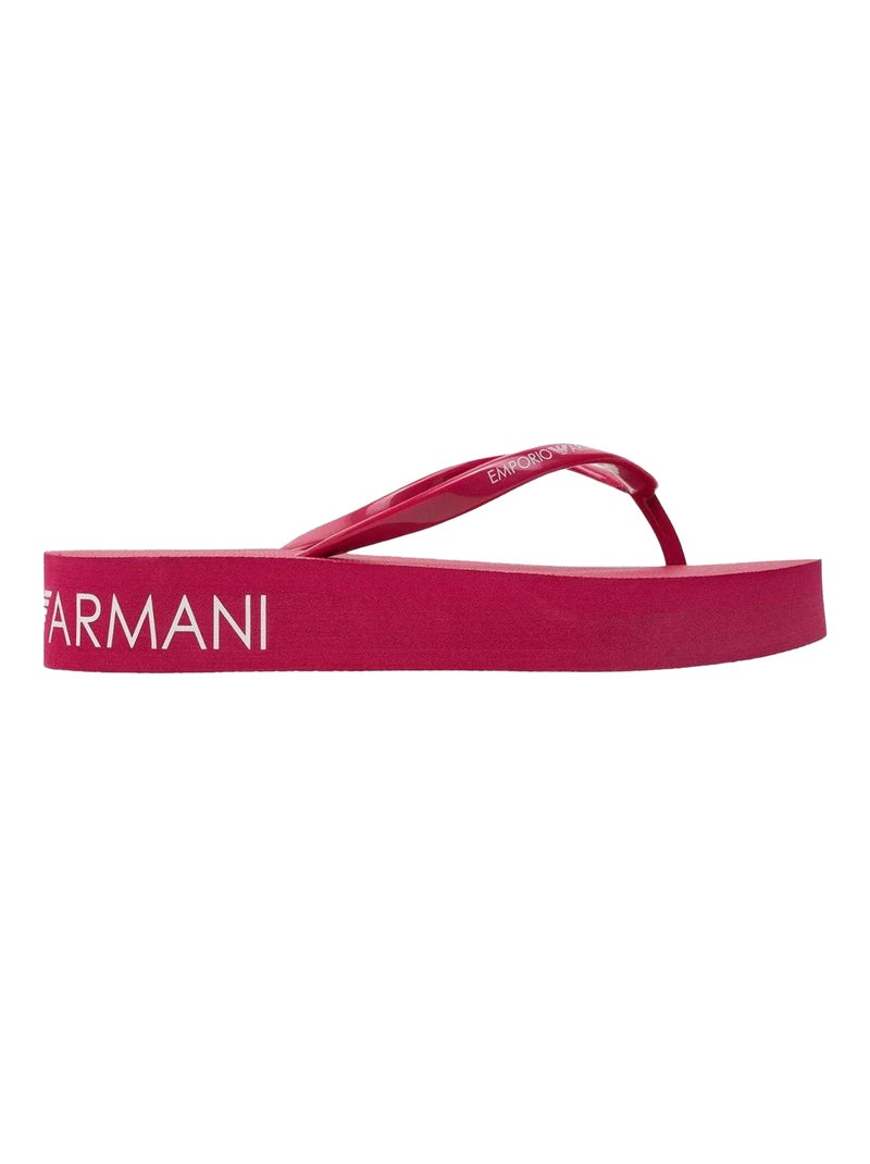 Emporio Armani - Tongs Rouge cerise - Kiabi