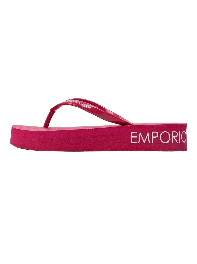 Emporio Armani - Tongs Rouge cerise - Kiabi