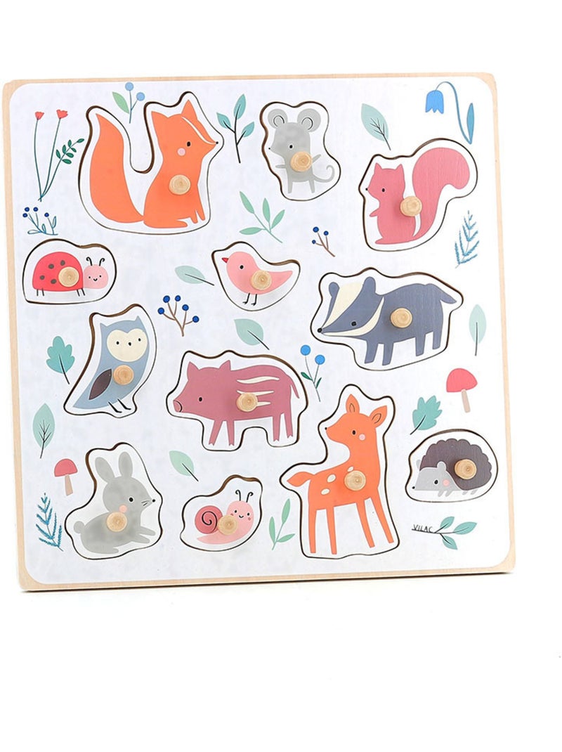 Encastrement en bois Animaux de la forêt N/A - Kiabi