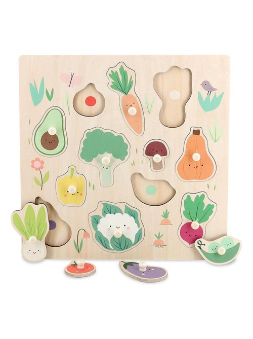 Encastrement en bois Légumes du jardin - Kiabi
