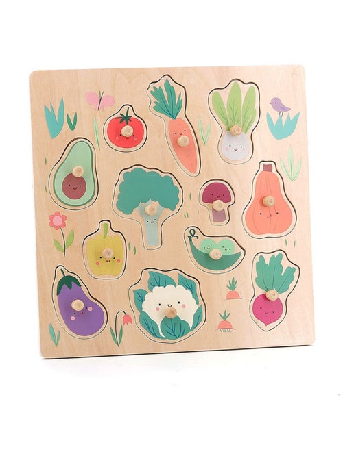 Encastrement en bois Légumes du jardin - Kiabi