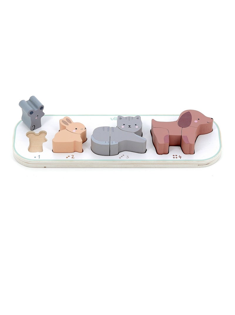 Encastrement J’apprends à compter les animaux Blanc - Kiabi