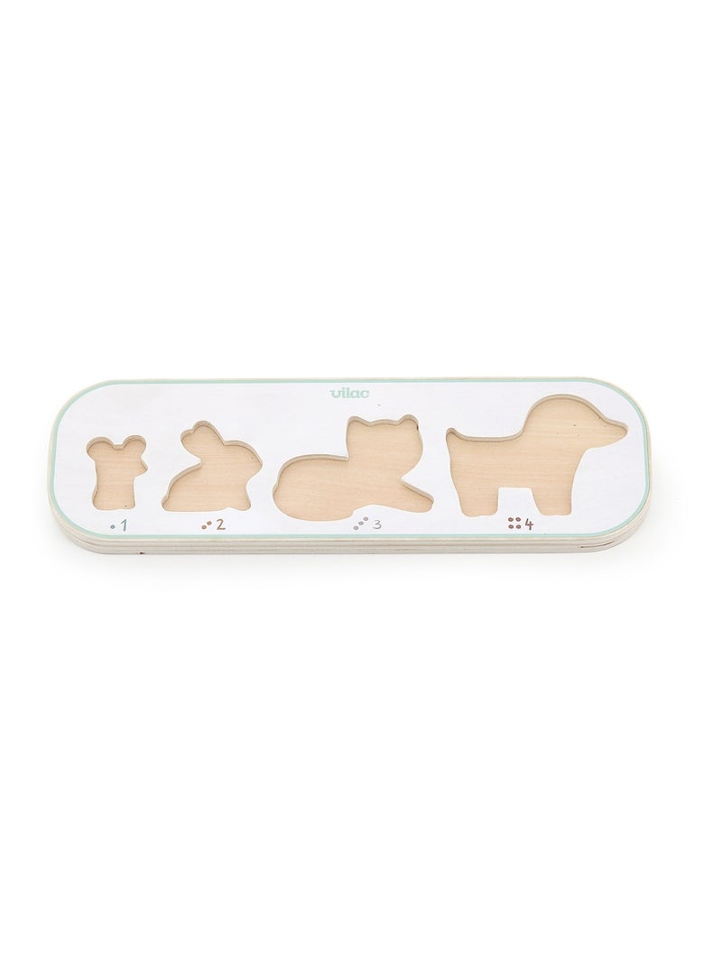 Encastrement J’apprends à compter les animaux Blanc - Kiabi