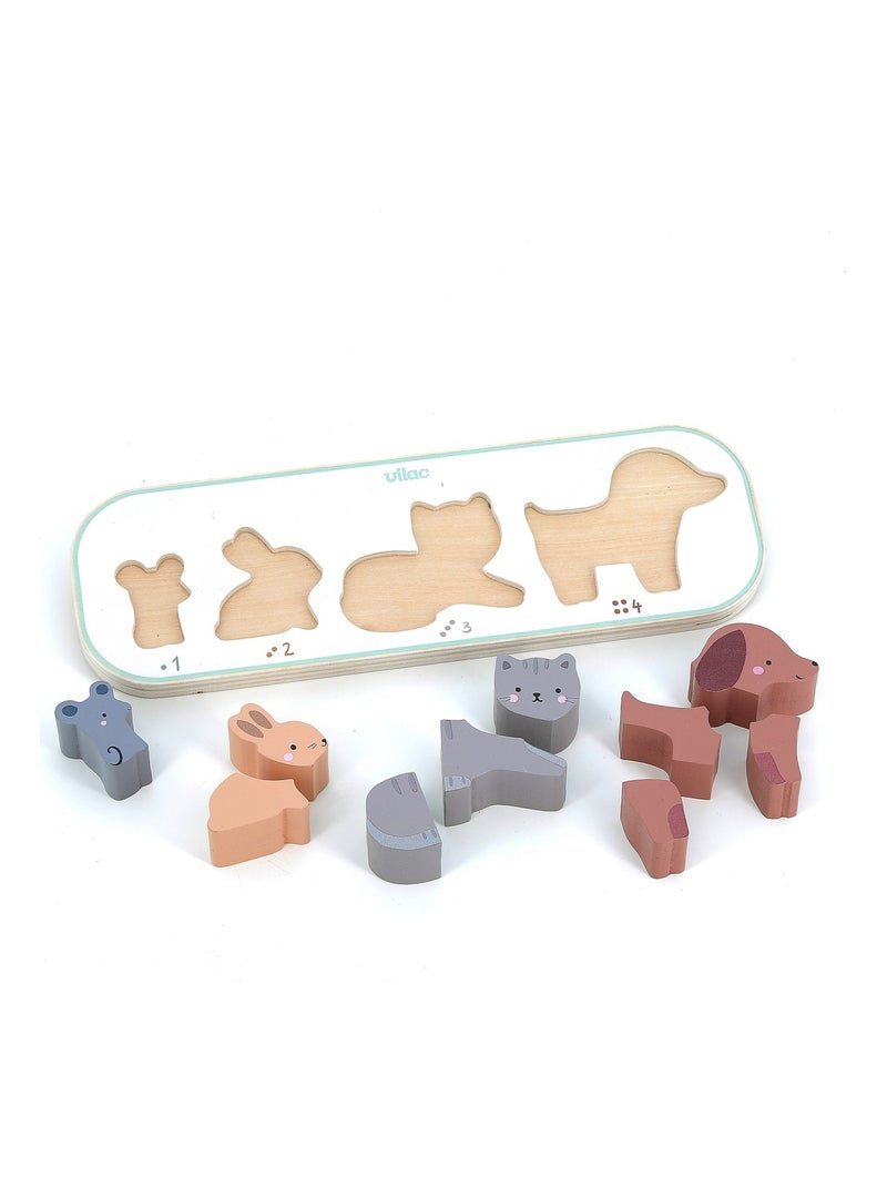Encastrement J’apprends à compter les animaux Blanc - Kiabi