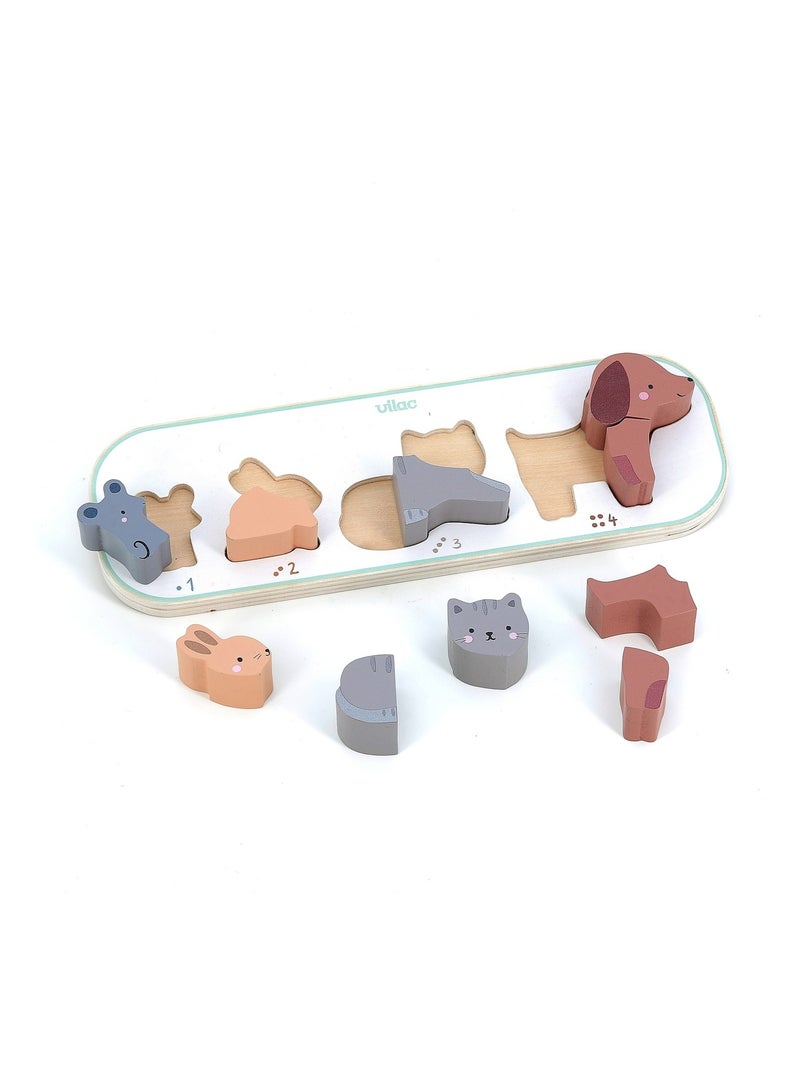 Encastrement J’apprends à compter les animaux Blanc - Kiabi