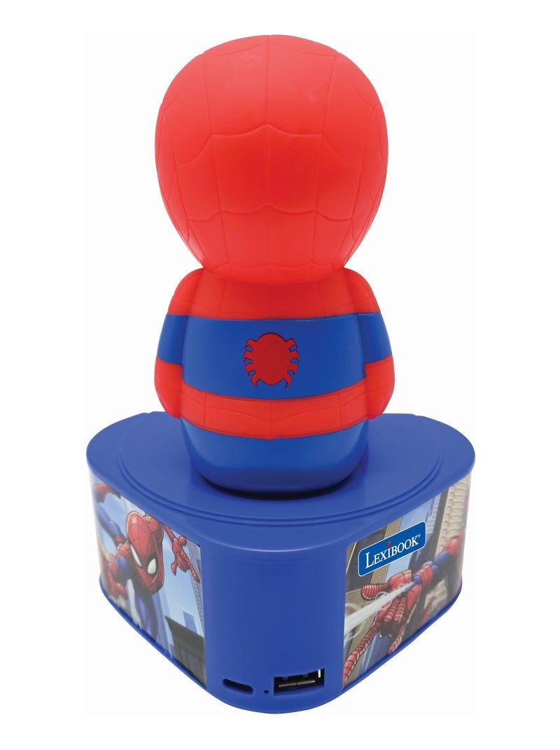 Enceinte Bluetooth avec figurine lumineuse de Spiderman Bleu - Kiabi