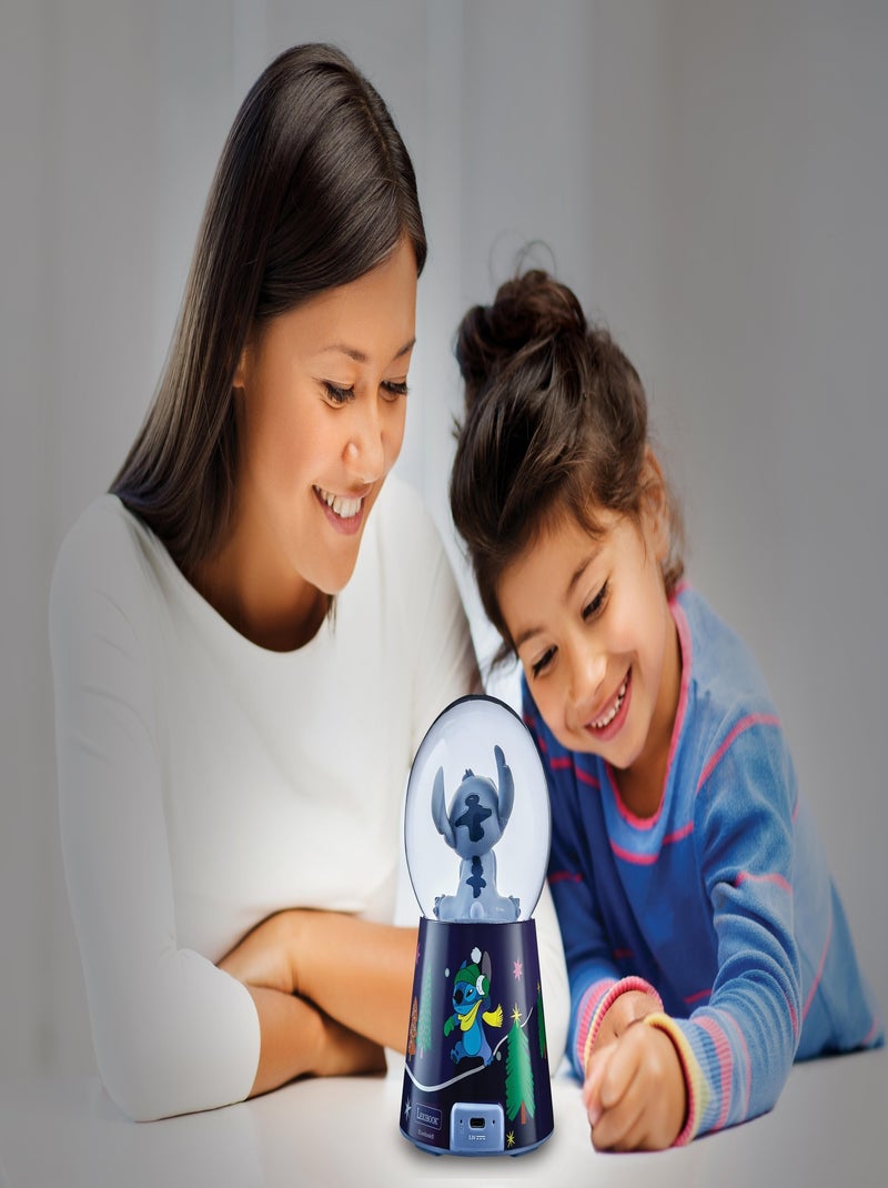 Enceinte Bluetooth Boule à neige Stitch Bleu - Kiabi