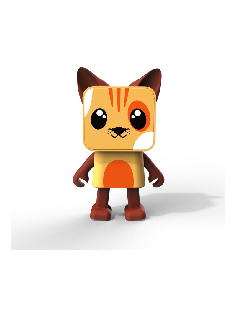 Enceinte Bluetooth Dancing Animal Chat - 3W - Danse en Musique - Mode Stéréo TWS - MOB Orange clair - Kiabi