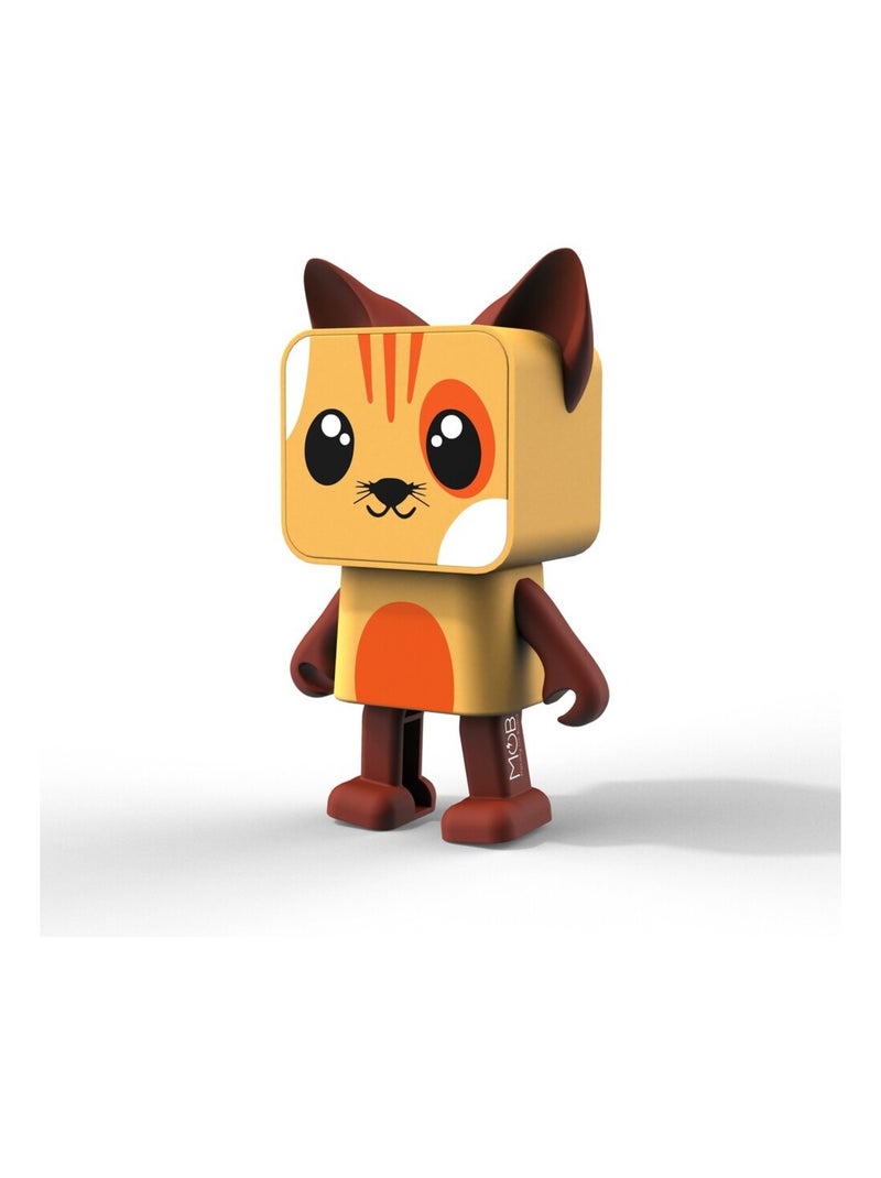Enceinte Bluetooth Dancing Animal Chat - 3W - Danse en Musique - Mode Stéréo TWS - MOB Orange clair - Kiabi