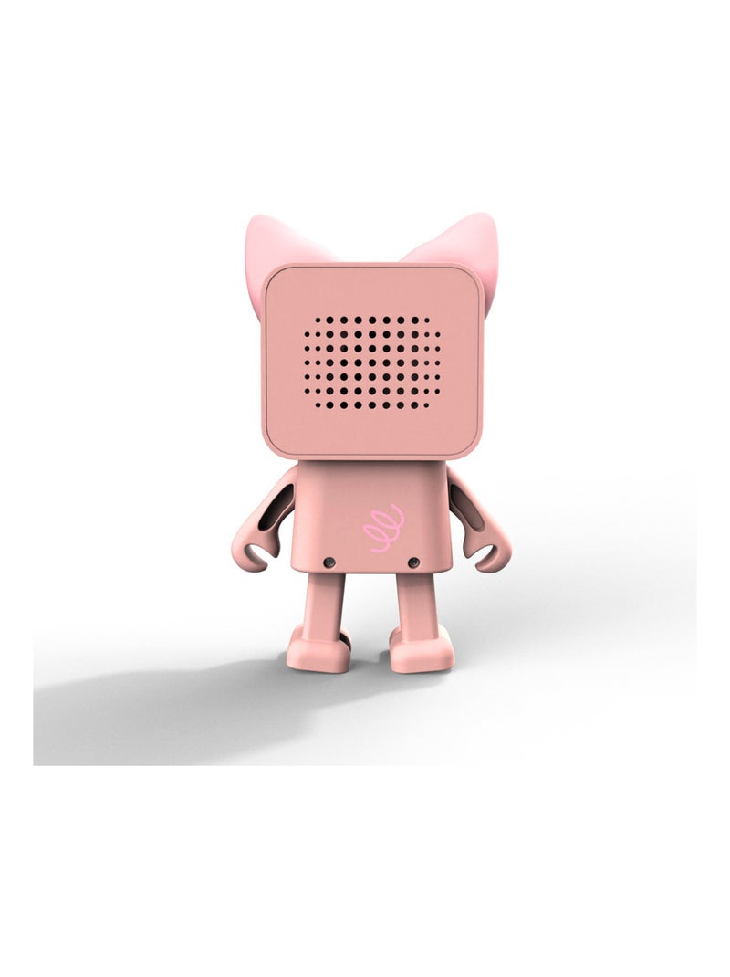 Enceinte Bluetooth Dancing Animal Cochon - 3W - Danse en Musique - Mode Stéréo TWS - MOB Blanc Rose Blanc - Kiabi
