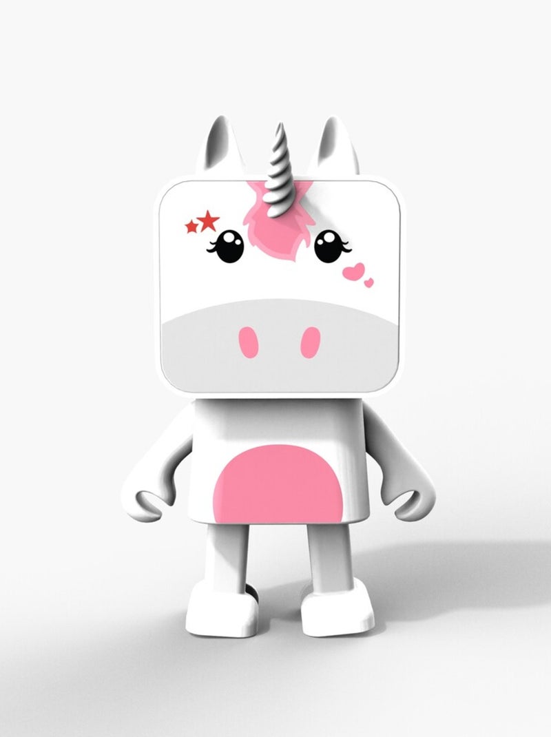 Enceinte Bluetooth Dancing Animal Licorne - 3W - Danse en Musique - Mode Stéréo TWS - MOB Blanc - Kiabi